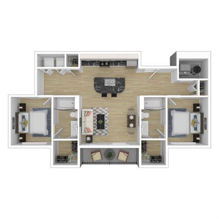 2 bedroom floorplan 